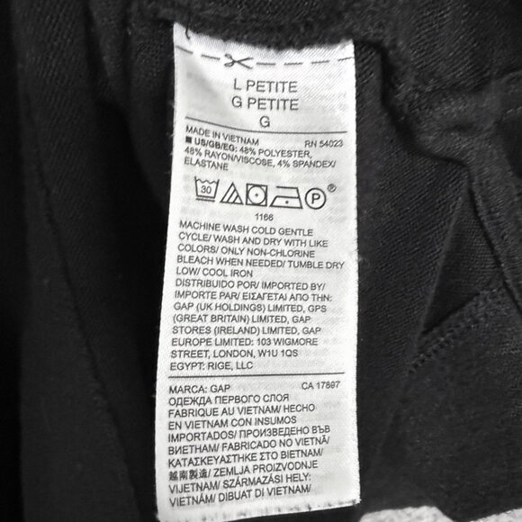 Gap Raglan Sleeve Softspun long sleeve t-shirt Black Large - Picture 8 of 8